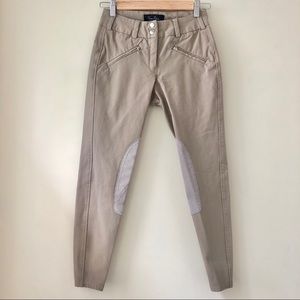 Free X Rein | Khaki Equestrian Derby Riding Pants Breeches Tan 26